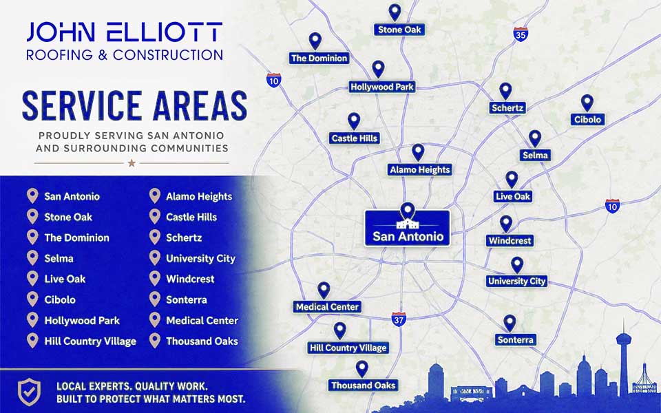 John Elliot Roofing & Construction - Service Areas